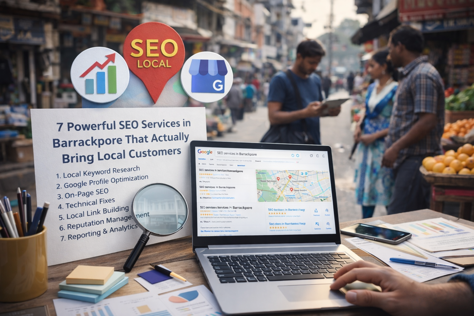 Local SEO Optimization for Barrackpore Businesses Local SEO strategy improving Google Business Profile visibility in Barrackpore
