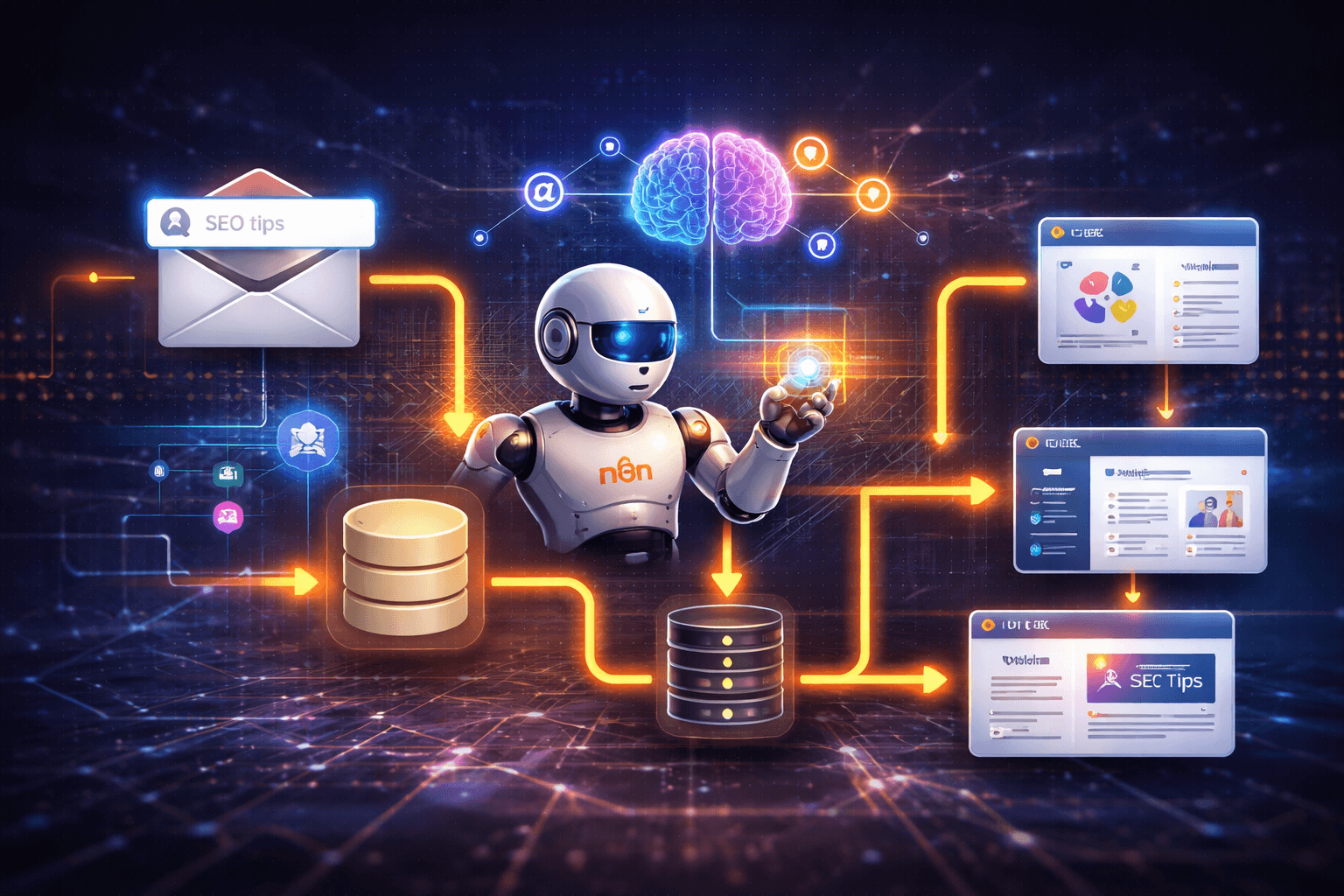 AI agent workflow in n8n using decision making automation and local LLM integration