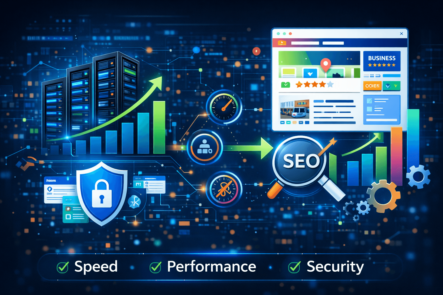 relationship between website hosting speed and SEO ranking performance